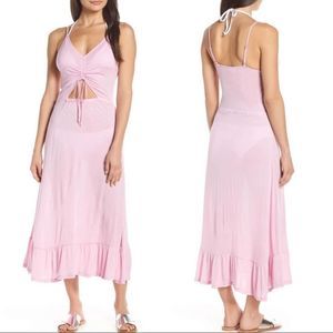Chelsea28 sz S Breezy pink keyhole front dress
